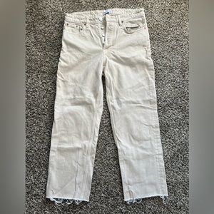 Zara High Rise Straight Leg Jeans